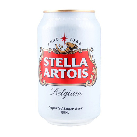 Imagen de Cerveza Stella Artois Belgium Lata 330Ml.