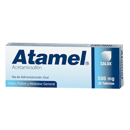 Imagen de Acetaminofen Atamel Tab. 500Mg X 20.