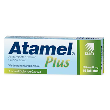 Imagen de Acetaminofen Atamel Plus Tab. 500Mg / 32Mg  X 10.