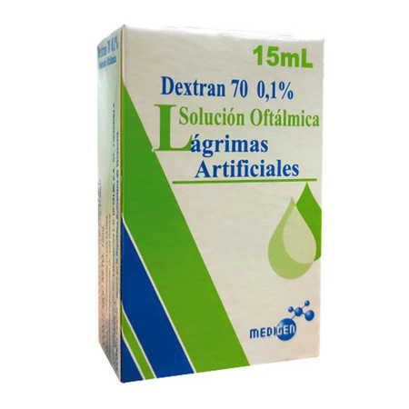 Imagen de Dextran70 0.1% Medigen Solución Oftálmica Lagrimas Artificiales x 15 ml
