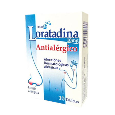Imagen de Loratadina 10 mg Medigen Oftalmi x 10 Tab