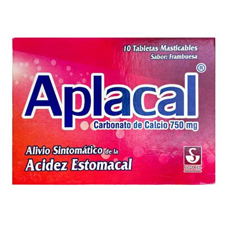 Imagen de Carbonato De Calcio Aplacal Tableta Masticable Frambuesa X10