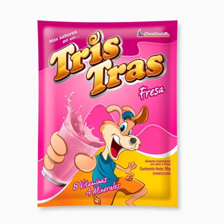 Imagen de Bebida De Fresa Tris Tras 90 Gr.