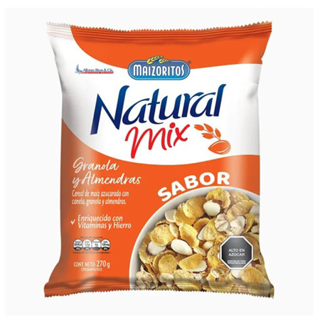 Imagen de Cereal Natural Mix Granola y Almendras  270 Gr.