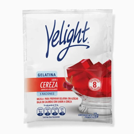 Imagen de Gelatina Yelight  De Cereza 12 Gr