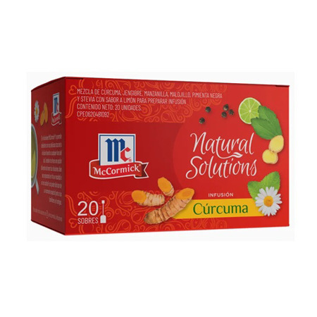Imagen de Infusión de Cúrcuma Natural Solutions McCormick 20 Und