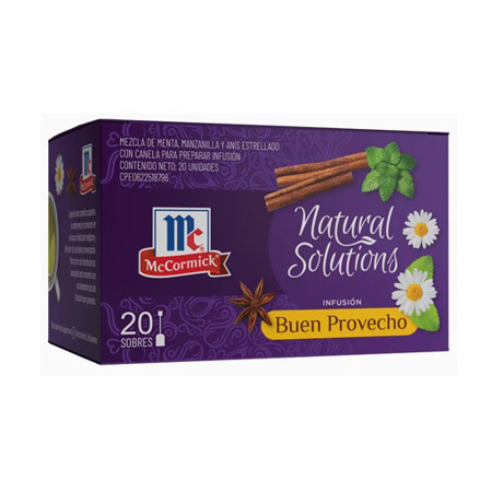 Imagen de Te McCormick Natural Solutions  Buen Provecho 20 Und