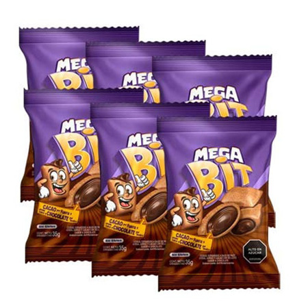 Imagen de Cereal Cacao con Chocolate Mega Bit 35g 6 Und