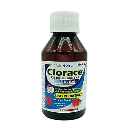 Imagen de Clorace Jarabe 125mg/0.5mg/5ml X 120ml