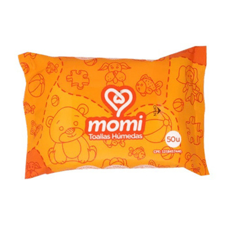 Imagen de Toallas Húmedas Momi (50 Und).