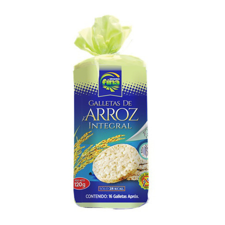 Imagen de Galleta De Arroz Integral Sin Gluten Fina Arroz 120g