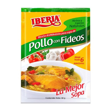 Imagen de Sopa De Pollo Y Fideo Iberia 65 Gr.