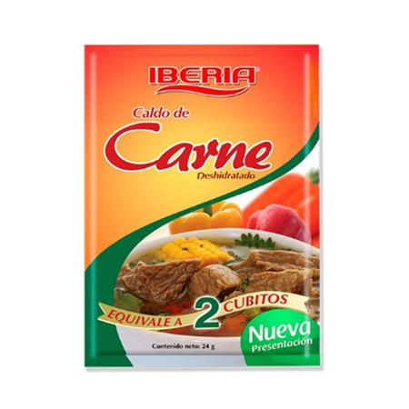 Imagen de Caldo De Carne Deshidratado Iberia 24 Gr.