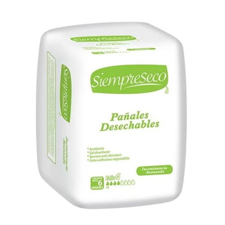 Imagen de Pañal Adulto Siempreseco G 6 Und