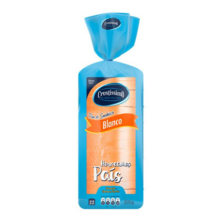 Imagen de Pan De Sándwich Blanco Crustissimo 500Gr.