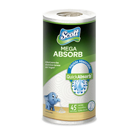 Imagen de Toalla Scott Mega Absorb 45hojas
