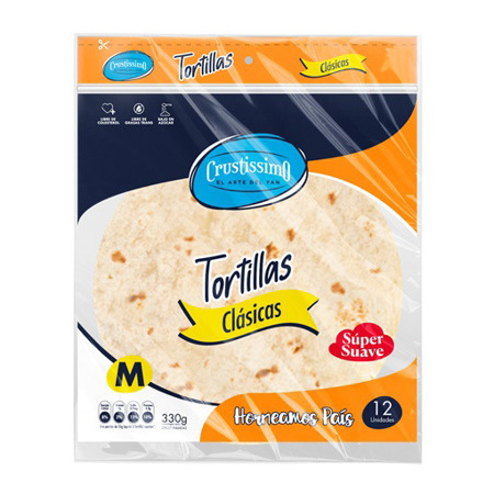 Imagen de Tortilla Tradicional Blanca Crustissimo 330Gr.
