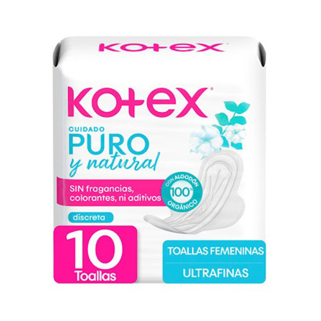 Imagen de Toalla Sanitaria Kotex Uf Pure 10 Und