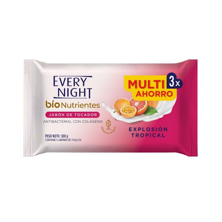 Imagen de Jabón Barra Every Night Tropical 110g 3 Und