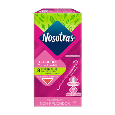 Imagen de Tampones Nosotras Super Plus Con Aplicador 8 Und