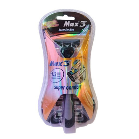 Imagen de Afeitadora Para Caballero Max 3Hojas 3 Cartuchos